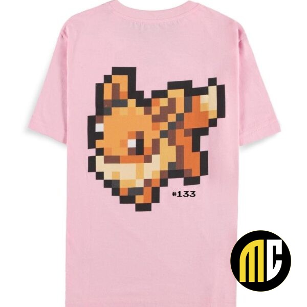 POKEMON - Pixel Evoli - T-Shirt Femme (L)