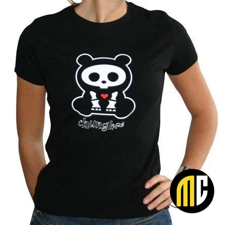 SKELANIMALS - T-Shirt CHUNGKEE Femme Black Basic (XL)
