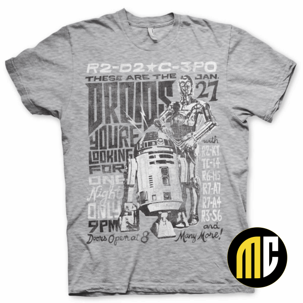STAR WARS 7 - T-Shirt Droids Night (XL)