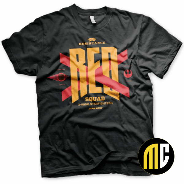 STAR WARS 7 - T-Shirt Red Squad - Black (S)