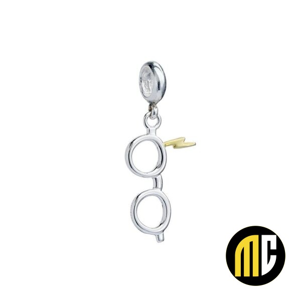 HARRY POTTER - Eclair & Lunettes - Charme Pendentif pour Bracelet