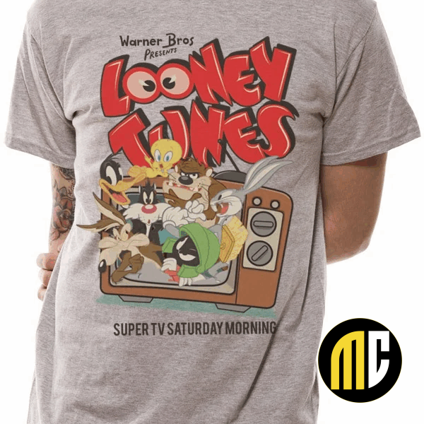 LOONEY TUNES - T-Shirt IN A TUBE- Retro TV (S)