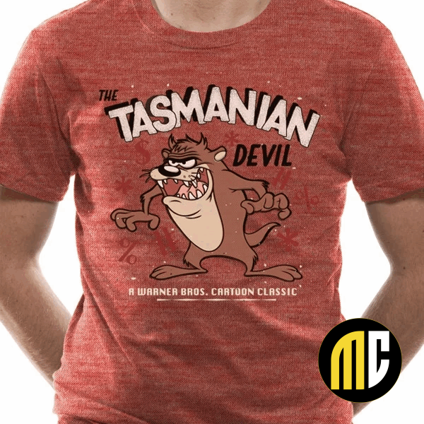 LOONEY TUNES - T-Shirt IN A TUBE- Tazmania Devil (S)