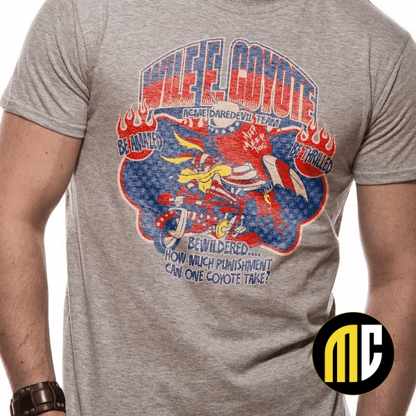 LOONEY TUNES - T-Shirt IN A TUBE- Wile E Coyote (S)