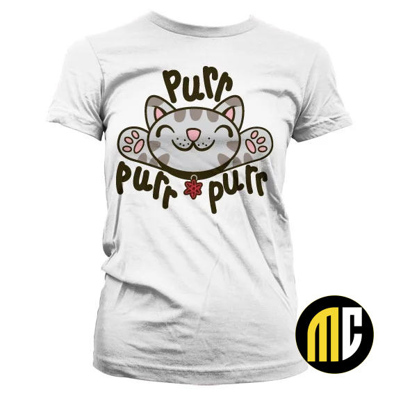 THE BIG BANG - T-Shirt GIRL Soft Kitty Purr-Purr-Purr - White (S)