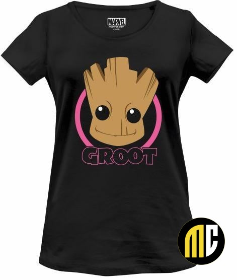 MARVEL - Smiling Groot Head - T-Shirt Femme (L)