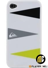 QUIKSILVER - Hard Case Iphone 4/4S : Graphic White Triple Layers