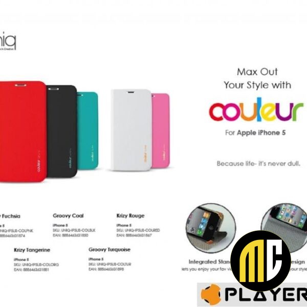 UNIQ - Iphone 5 - Lissesuit Couleur - Groovy - Krizy Fuchsia - Pink